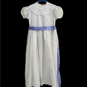 Vive La Fete Girl’s Dotted Swiss Tea Dress